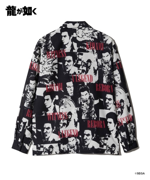 glamb(グラム)の「Kazuma Kiryu Shirt / カズマキリュウシャツ(シャツ/ブラウス・メンズ・ブラック/レッド・L/M/XL)」の4枚目の写真