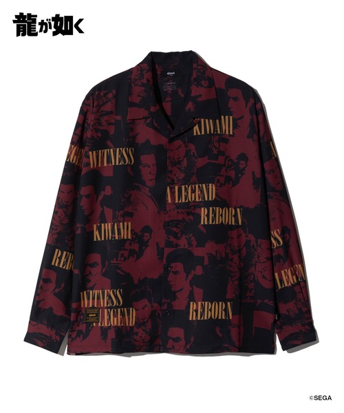 glamb(グラム)の「Kazuma Kiryu Shirt / カズマキリュウシャツ(シャツ/ブラウス・メンズ・ブラック/レッド・L/M/XL)」の5枚目の写真