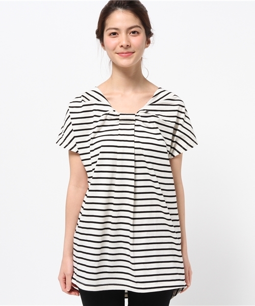 OUTLET（アウトレット）の「【Discoat】20CVC前リボンチュニック（Tシャツ/カットソー・レディース・その他1・LARGE/MEDIUM）」の2枚目の写真