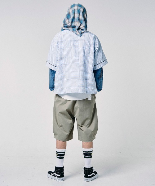 EFFECTEN(エフェクテン)の「mp15129-Wide 2tuck short pants ワイドショートパンツ(efdig-13)(その他パンツ・メンズ・ベージュ/ブラック・S/M/L/XL)」の16枚目の写真