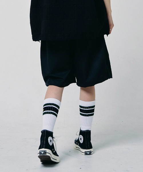 EFFECTEN(エフェクテン)の「mp15129-Wide 2tuck short pants ワイドショートパンツ(efdig-13)(その他パンツ・メンズ・ベージュ/ブラック・S/M/L/XL)」の14枚目の写真