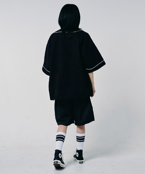 EFFECTEN(エフェクテン)の「mp15129-Wide 2tuck short pants ワイドショートパンツ(efdig-13)(その他パンツ・メンズ・ベージュ/ブラック・S/M/L/XL)」の11枚目の写真