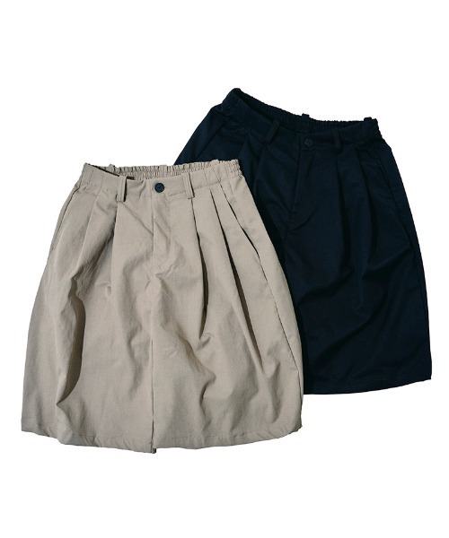 EFFECTEN(エフェクテン)の「mp15129-Wide 2tuck short pants ワイドショートパンツ(efdig-13)(その他パンツ・メンズ・ベージュ/ブラック・S/M/L/XL)」の10枚目の写真