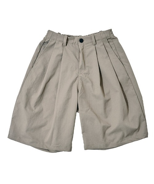 EFFECTEN(エフェクテン)の「mp15129-Wide 2tuck short pants ワイドショートパンツ(efdig-13)(その他パンツ・メンズ・ベージュ/ブラック・S/M/L/XL)」の7枚目の写真