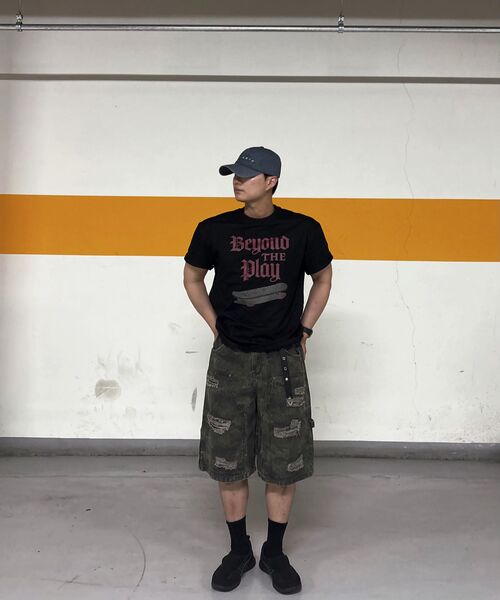 URBAN PLAYERS(アーバンプレイヤーズ)の「ビビプリント半袖Tシャツ (2COLOR)(Tシャツ/カットソー・レディース・ブラック/ホワイト・MEDIUM/LARGE/X-LARGE)」の5枚目の写真