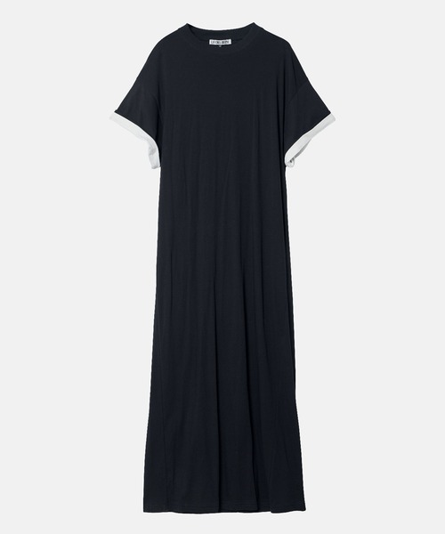 LE CIEL BLEU(ルシェルブルー)の「マキシTシャツドレス / Maxi T-Shirt Dress(ワンピース・レディース・ブラック/チャコールグレー・38/36)」の17枚目の写真