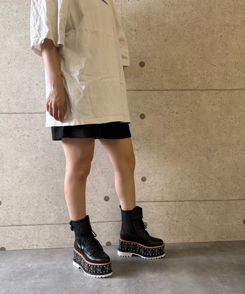 スタッズデザイン 厚底レースアップブーツ Jeffrey Campbell│Jeffrey スタッズデザイン 厚底レースアップブーツ Jeffrey Campbell│Jeffrey