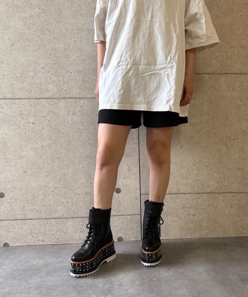 スタッズデザイン 厚底レースアップブーツ Jeffrey Campbell│Jeffrey