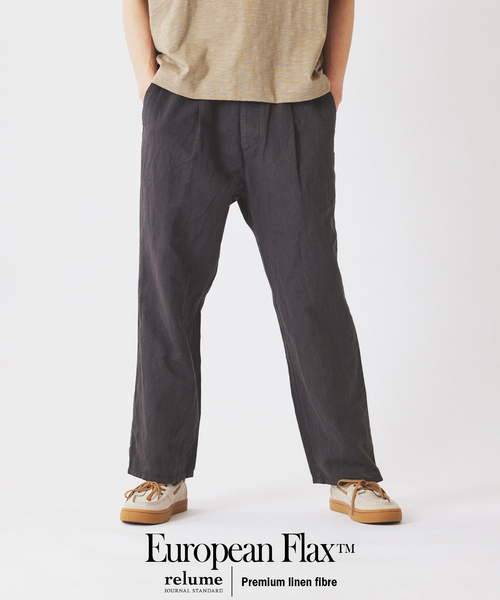 JOURNAL STANDARD relume(ジャーナルスタンダード レリューム)の「European Flax / ヨーロピアンフラックス ガーメントダイ イージーパンツ(その他パンツ・メンズ・コバルトブルー/グレー/ブラックミックス/レンガ・LARGE/MEDIUM)」の3枚目の写真