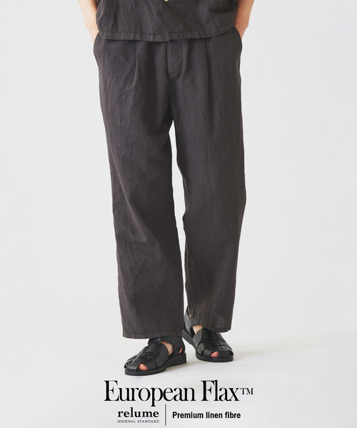 JOURNAL STANDARD relume(ジャーナルスタンダード レリューム)の「European Flax / ヨーロピアンフラックス ガーメントダイ イージーパンツ(その他パンツ・メンズ・コバルトブルー/グレー/ブラックミックス/レンガ・LARGE/MEDIUM)」の1枚目の写真
