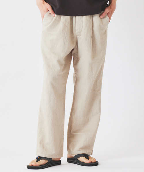 JOURNAL STANDARD relume(ジャーナルスタンダード レリューム)の「European Flax / ヨーロピアンフラックス ガーメントダイ イージーパンツ(その他パンツ・メンズ・コバルトブルー/グレー/ブラックミックス/レンガ・LARGE/MEDIUM)」の9枚目の写真