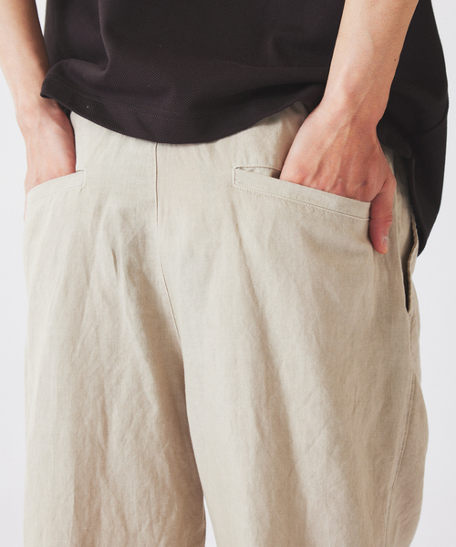 JOURNAL STANDARD relume(ジャーナルスタンダード レリューム)の「European Flax / ヨーロピアンフラックス ガーメントダイ イージーパンツ(その他パンツ・メンズ・コバルトブルー/グレー/ブラックミックス/レンガ・LARGE/MEDIUM)」の12枚目の写真