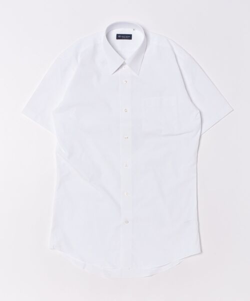 TOKYO SHIRTS(トウキョウシャツ)の「【透け防止】 形態安定ノンアイロン レギュラー 半袖ビジネスワイシャツ 白無地(ビジネスシャツ・メンズ・ホワイト・首回り37cm/首回り39cm/首回り41cm/首回り42cm/首回り43cm)」の6枚目の写真