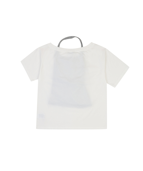 ORDINARY HOLIDAY（オーディナリー ホリデー）の「OFF SHOULDER T-SHIRT SET [WHITE]（Tシャツ/カットソー・レディース・その他・FREE）」の4枚目の写真