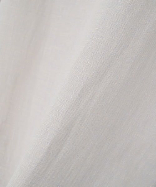 CITY TOKYO(シティトウキョウ)の「【CITY TOKYO/シティートーキョー】Twist linen リラックスシャツ(シャツ/ブラウス・メンズ・オフホワイト/ブラック・2/1/3)」の7枚目の写真