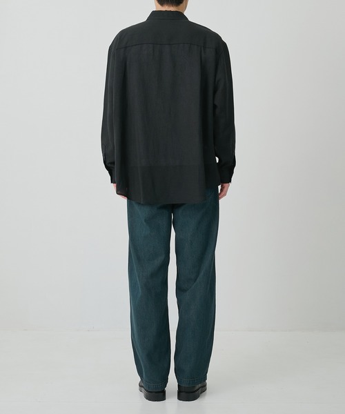 CITY TOKYO(シティトウキョウ)の「【CITY TOKYO/シティートーキョー】Twist linen リラックスシャツ(シャツ/ブラウス・メンズ・オフホワイト/ブラック・2/1/3)」の13枚目の写真