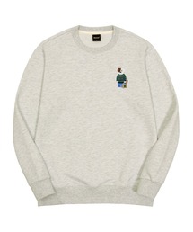 ミニミカジュアルブロドック刺繍特厚裏毛スウェット