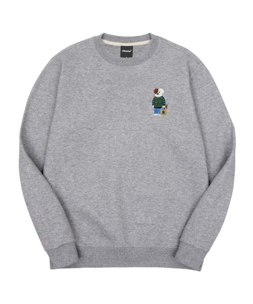OKSTAR(オクスター)の「ミニミカジュアルブロドック刺繍特厚裏毛スウェット(スウェット・レディース・クリーム/グレー/ネイビー/ダークグリーン/ブラック/ホワイト/ライトベージュ/ライトグレー/オートミール/カーキ/ベージュ・2XL/LARGE/MEDIUM/SMALL/X-LARGE/4XL/3XL)」の22枚目の写真