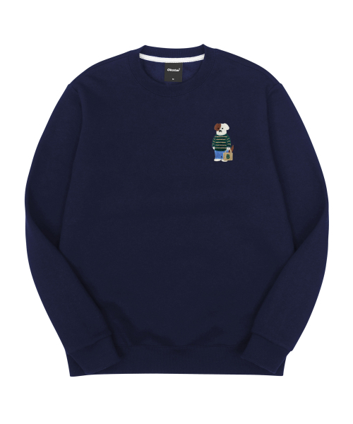 OKSTAR(オクスター)の「ミニミカジュアルブロドック刺繍特厚裏毛スウェット(スウェット・レディース・クリーム/グレー/ネイビー/ダークグリーン/ブラック/ホワイト/ライトベージュ/ライトグレー/オートミール/カーキ/ベージュ・2XL/LARGE/MEDIUM/SMALL/X-LARGE/4XL/3XL)」の21枚目の写真