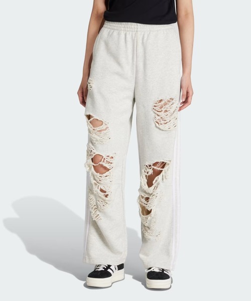 adidas(アディダス)の「adidas Originals/アディダス オリジナルス/DISTRESSED SWEAT PANTS(スウェットパンツ・レディース・ブラック/グレー系その他3・M/S/XS)」の2枚目の写真