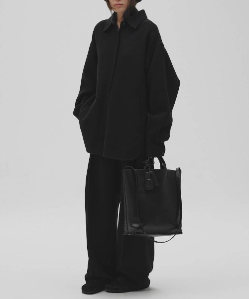 TODAYFUL(トゥデイフル)の「【TODAYFUL/トゥデイフル】Useful Leather Bag (L)/トートバッグ(ショルダーバッグ・レディース・ダークブラウン/ブラック・FREE)」の9枚目の写真