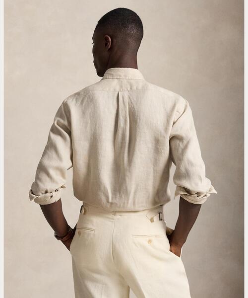 POLO RALPH LAUREN(ポロ ラルフ ローレン)の「クラシック フィット リネン シャツ(シャツ/ブラウス・メンズ・グレー系・S/M/L)」の7枚目の写真