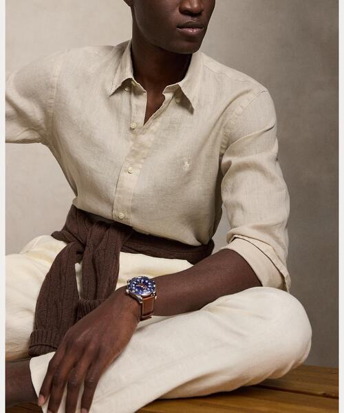 POLO RALPH LAUREN(ポロ ラルフ ローレン)の「クラシック フィット リネン シャツ(シャツ/ブラウス・メンズ・グレー系・S/M/L)」の6枚目の写真