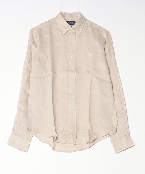 POLO RALPH LAUREN(ポロ ラルフ ローレン)の「クラシック フィット リネン シャツ(シャツ/ブラウス・メンズ・グレー系・S/M/L)」の3枚目の写真