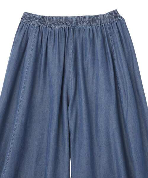 Editt by YECCA VECCA(エディットバイイェッカヴェッカ)の「デニムコクーンドレープパンツ(その他パンツ・レディース・インディゴブルー/ブラック・FREE)」の9枚目の写真