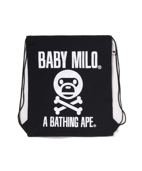 A BATHING APE（アベイシングエイプ）の「BABY MILO CROSSBONE KNAPSACK（バックパック/リュック・メンズ・ブラック/グリーン・FREE）」の3枚目の写真