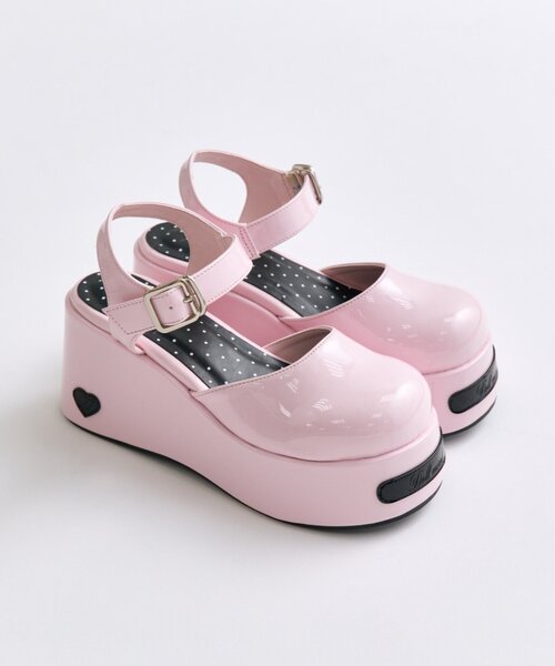 OLIVE des OLIVE(オリーブデオリーブ)の「【インフルエンサー企画】miko enamel doll shoes(ローファー・レディース・ピンク/ブラック・SMALL/LARGE/MEDIUM)」の9枚目の写真