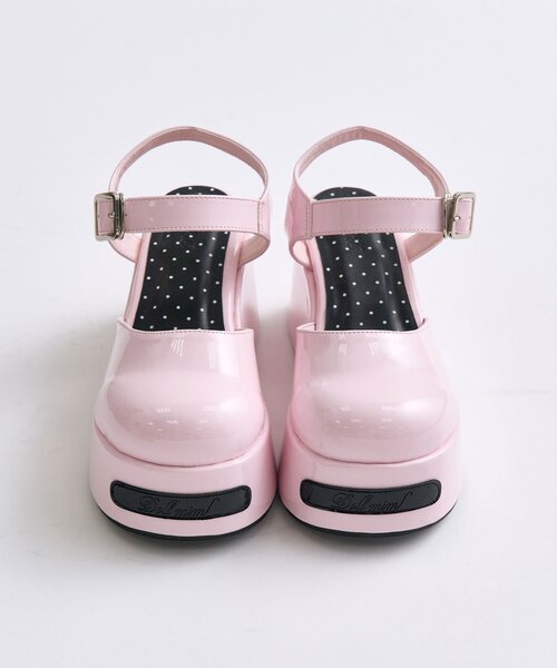 OLIVE des OLIVE(オリーブデオリーブ)の「【インフルエンサー企画】miko enamel doll shoes(ローファー・レディース・ピンク/ブラック・SMALL/LARGE/MEDIUM)」の11枚目の写真