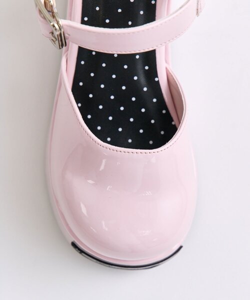 OLIVE des OLIVE(オリーブデオリーブ)の「【インフルエンサー企画】miko enamel doll shoes(ローファー・レディース・ピンク/ブラック・SMALL/LARGE/MEDIUM)」の14枚目の写真