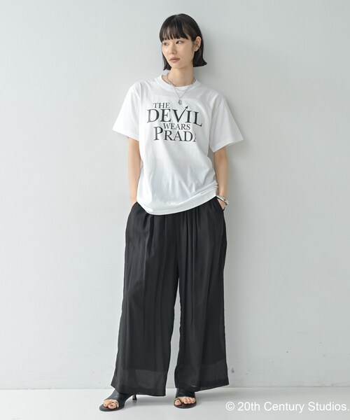 GALLEST(ギャレスト)の「【GOOD ROCK SPEED】The Devil Wears Prada/Logo Print T-Shirt(Tシャツ/カットソー・レディース・ブラック系/ホワイト系1・38)」の3枚目の写真
