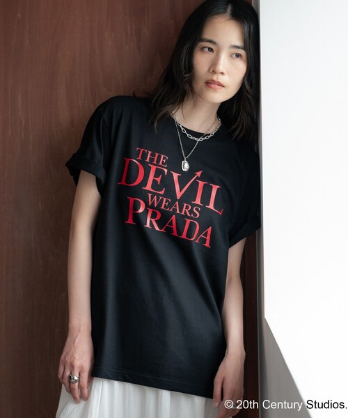 GALLEST(ギャレスト)の「【GOOD ROCK SPEED】The Devil Wears Prada/Logo Print T-Shirt(Tシャツ/カットソー・レディース・ブラック系/ホワイト系1・38)」の8枚目の写真