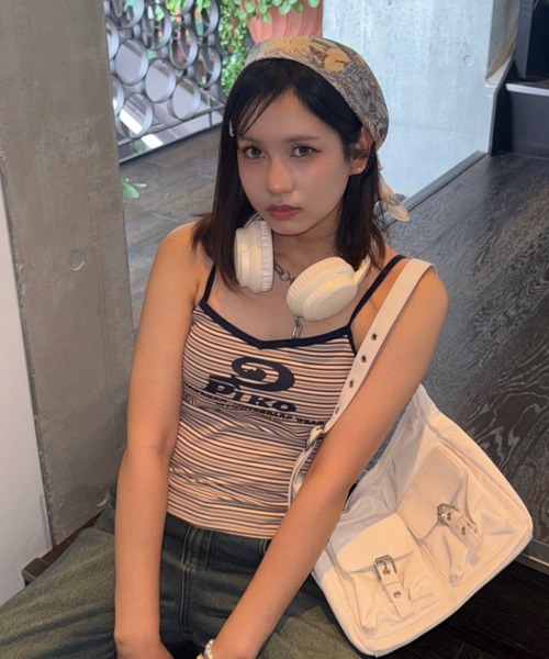 AS KNOW AS plus(アズノゥアズプラス)の「〇PIKO カップ付き アソートデザインキャミソール 【PIKO / ピコ】(キャミソール・レディース・イエロー/チャコールグレー/グリーン系その他/ブラウン系その他・FREE)」の3枚目の写真