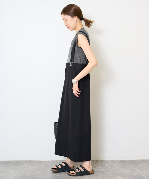 SLOBE IENA(スローブイエナ)の「グラフィックノースリーブTEE(Tシャツ/カットソー・レディース・チャコールグレー/ホワイト・FREE)」の10枚目の写真