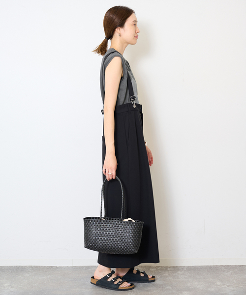 SLOBE IENA(スローブイエナ)の「グラフィックノースリーブTEE(Tシャツ/カットソー・レディース・チャコールグレー/ホワイト・FREE)」の11枚目の写真