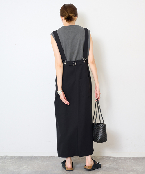 SLOBE IENA(スローブイエナ)の「グラフィックノースリーブTEE(Tシャツ/カットソー・レディース・チャコールグレー/ホワイト・FREE)」の12枚目の写真