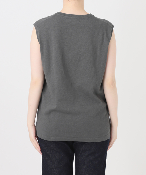 SLOBE IENA(スローブイエナ)の「グラフィックノースリーブTEE(Tシャツ/カットソー・レディース・チャコールグレー/ホワイト・FREE)」の14枚目の写真