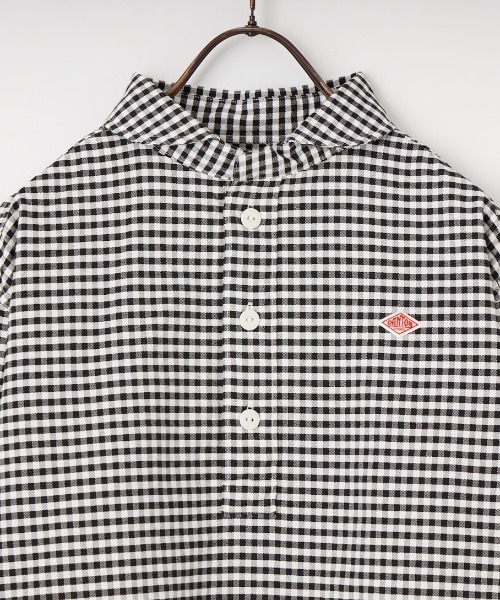 DANTON（ダントン）の「[DANTON/ダントン] ラウンドカラー オックスフォードプルオーバーシャツ(チェック・ストライプ)（シャツ/ブラウス・レディース・ブラック・36/38）」の5枚目の写真