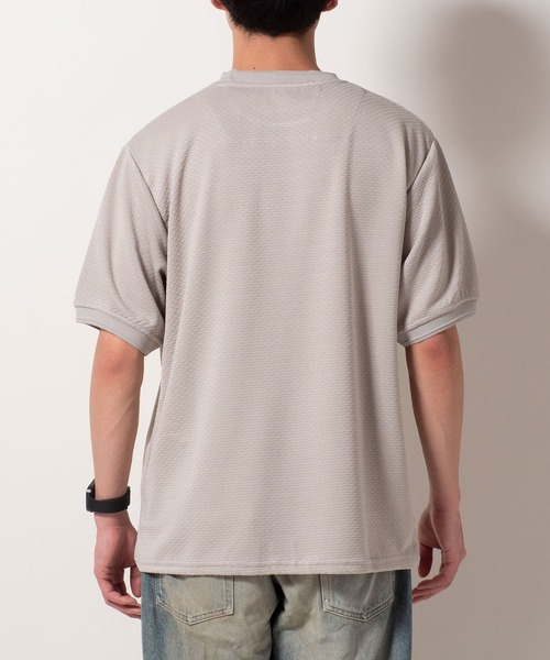 BAYBLO(ベイブロ)の「(SA) ジャガード 無地 半袖 Tシャツ(Tシャツ/カットソー・メンズ・ネイビー/グレー/ブラック・M/LL/L)」の21枚目の写真