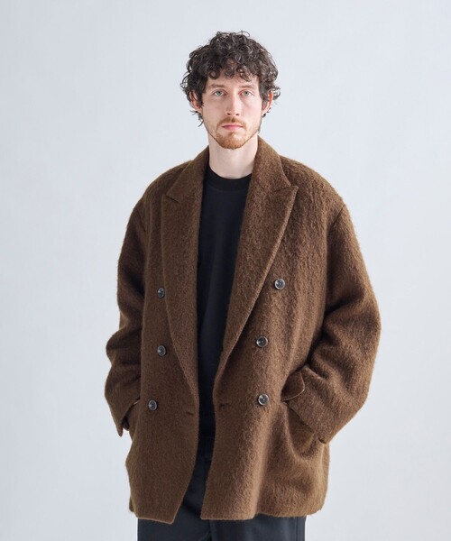 MEN'S BIGI（メンズビギ）の「【BASED ON MEN'S BIGI HERITAGE】ブラウンシャギー コテージコート（チェスターコート・メンズ・ブラウン・03/02）」の3枚目の写真