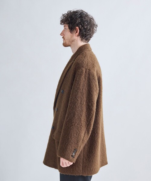 MEN'S BIGI（メンズビギ）の「【BASED ON MEN'S BIGI HERITAGE】ブラウンシャギー コテージコート（チェスターコート・メンズ・ブラウン・03/02）」の4枚目の写真