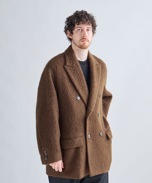 MEN'S BIGI（メンズビギ）の「【BASED ON MEN'S BIGI HERITAGE】ブラウンシャギー コテージコート（チェスターコート・メンズ・ブラウン・03/02）」の6枚目の写真