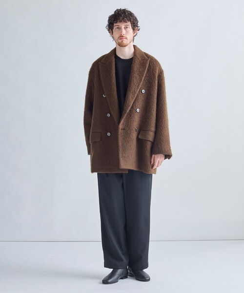 MEN'S BIGI（メンズビギ）の「【BASED ON MEN'S BIGI HERITAGE】ブラウンシャギー コテージコート（チェスターコート・メンズ・ブラウン・03/02）」の7枚目の写真