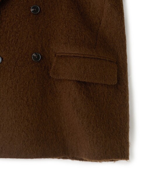 MEN'S BIGI（メンズビギ）の「【BASED ON MEN'S BIGI HERITAGE】ブラウンシャギー コテージコート（チェスターコート・メンズ・ブラウン・03/02）」の13枚目の写真