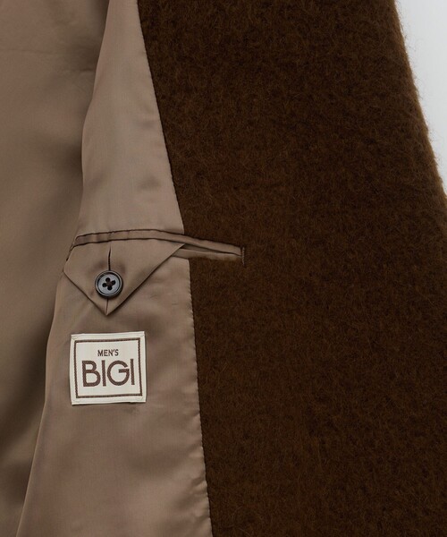 MEN'S BIGI（メンズビギ）の「【BASED ON MEN'S BIGI HERITAGE】ブラウンシャギー コテージコート（チェスターコート・メンズ・ブラウン・03/02）」の15枚目の写真