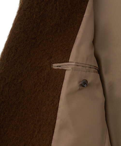 MEN'S BIGI（メンズビギ）の「【BASED ON MEN'S BIGI HERITAGE】ブラウンシャギー コテージコート（チェスターコート・メンズ・ブラウン・03/02）」の16枚目の写真