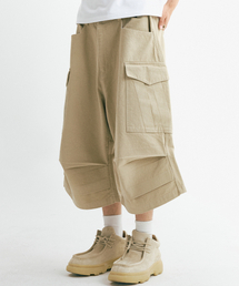 THEN OUR（デンアワー）の「コットンウォッシュドバミューダカーゴパンツ（ベージュ）（その他パンツ）」